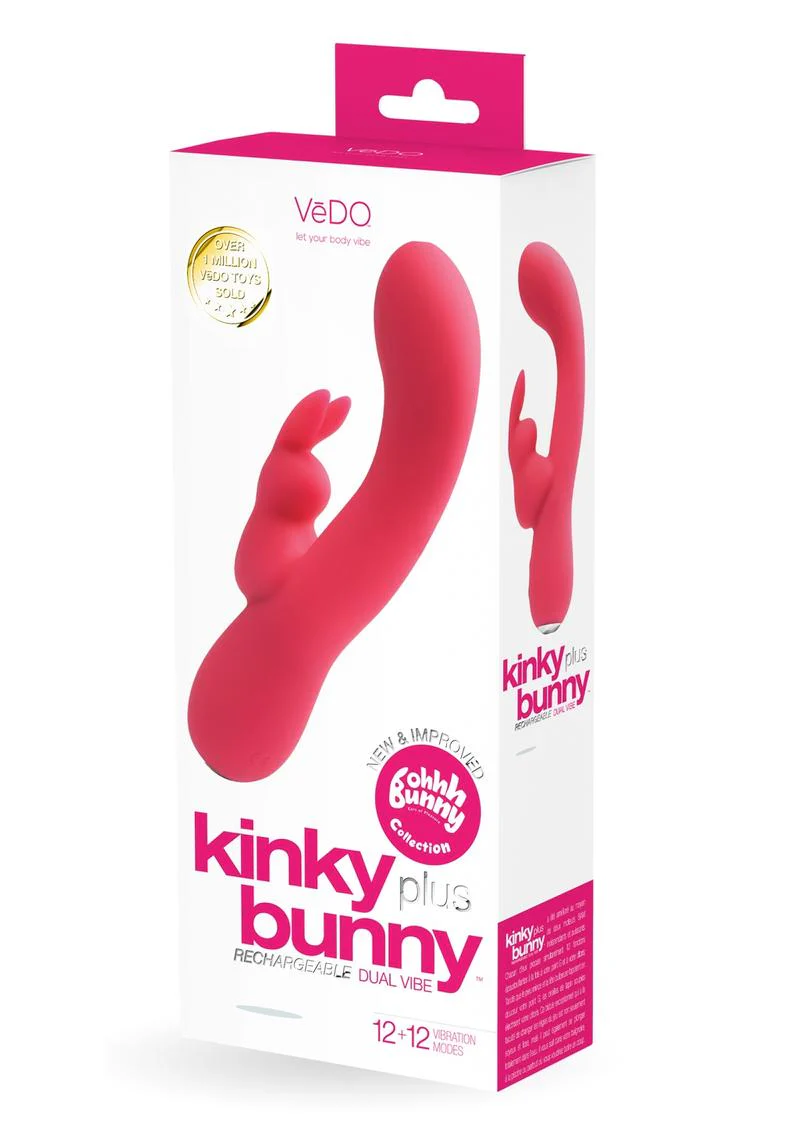 Vedo Kinky Bunny Plus Rechargeable Silicone Rabbit Vibrator - Image 6