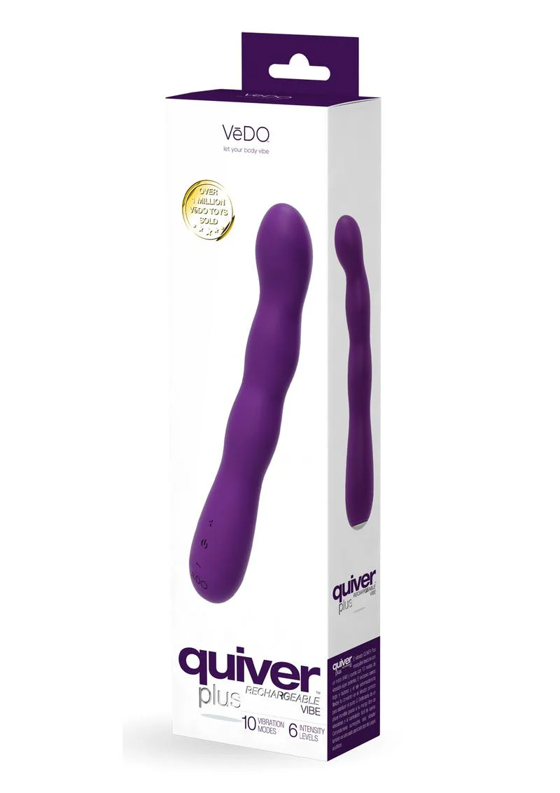 Vedo Quiver Plus Rechargeable Silicone Vibrator - Image 2