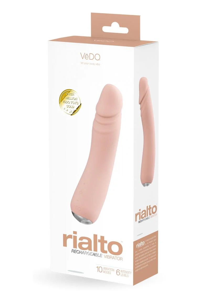 Vedo Rialto Silicone Rechargeable Realistic Vibrator - Image 6
