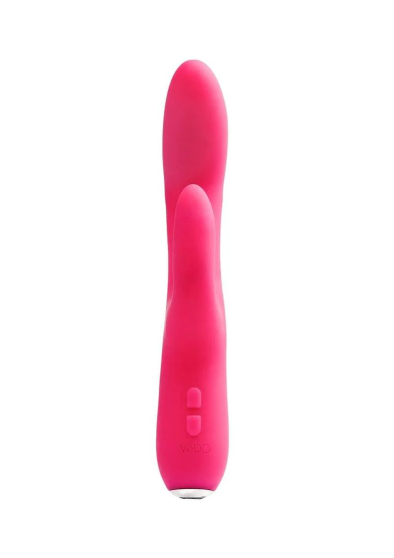 Vedo Rockie Rechargeable Silicone Rabbit Vibrator - Foxy - Image 3