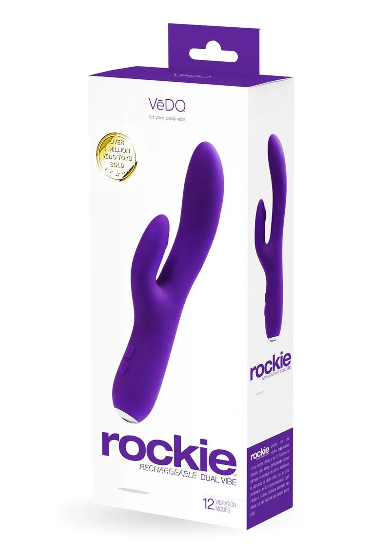 Vedo Rockie Rechargeable Silicone Rabbit Vibrator - Into You - Image 2