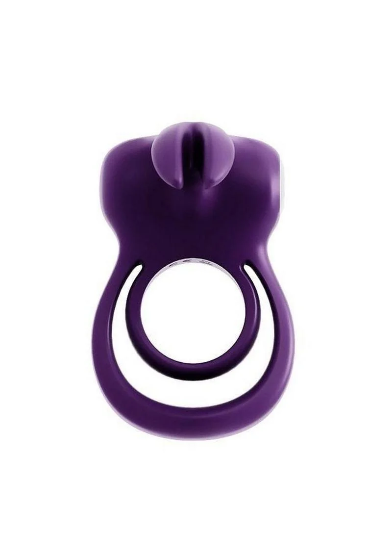 Vedo Thunder Bunny Rechargeable Silicone Dual Cock Ring - Image 3
