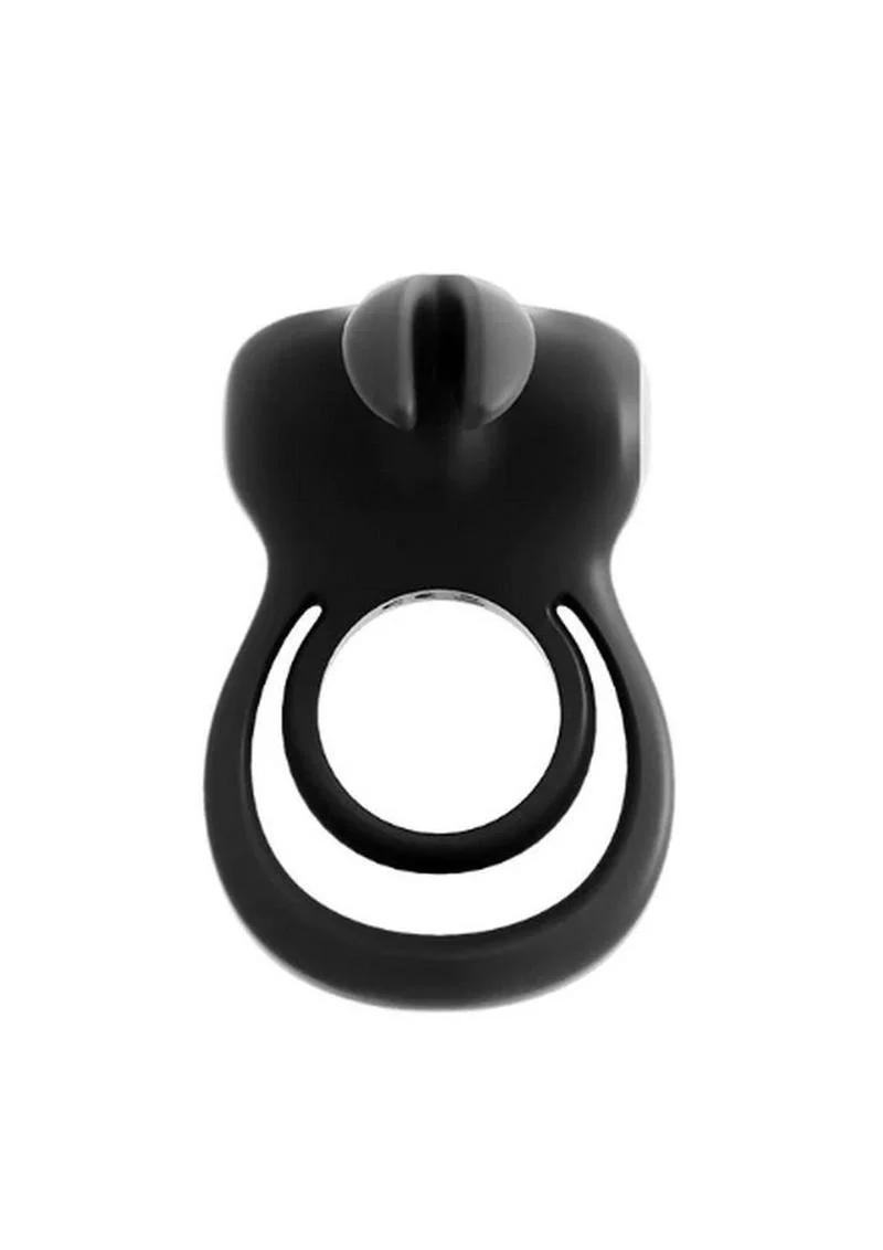 Vedo Thunder Bunny Rechargeable Silicone Dual Cock Ring - Just - Image 3