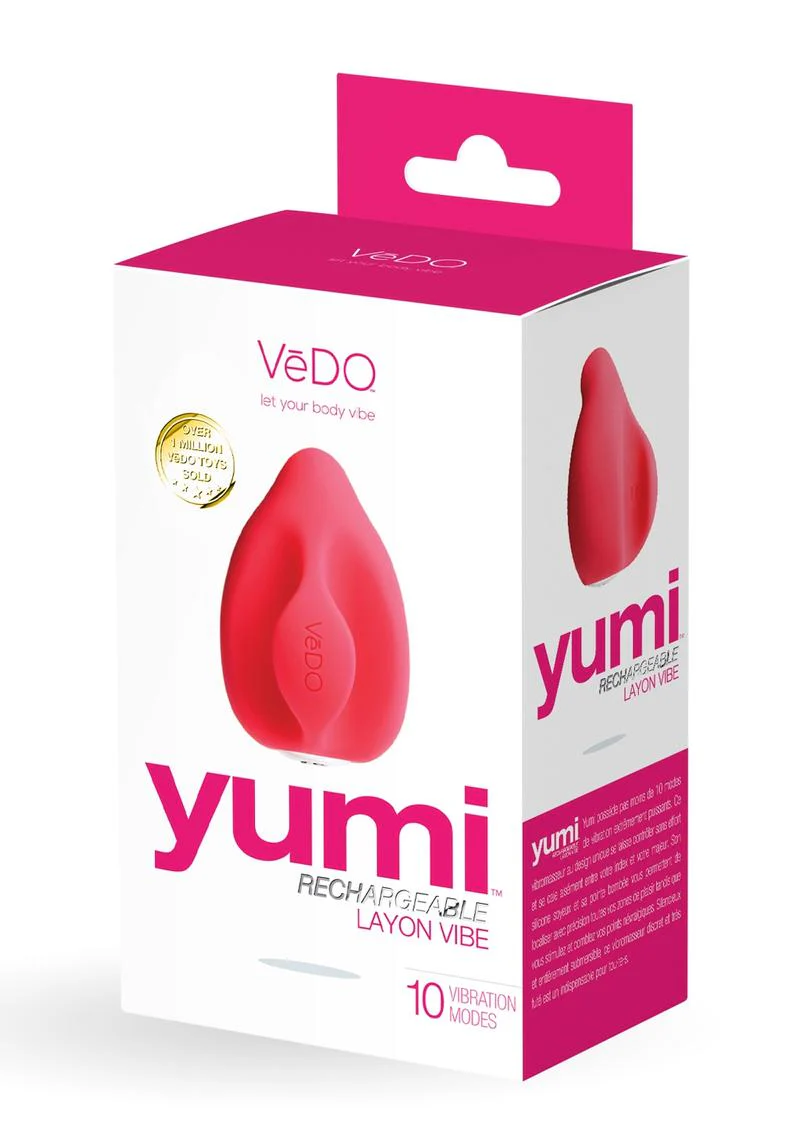 Vedo Yumi Rechargeable Silicone Layon Finger Vibrator - Foxy - Image 2