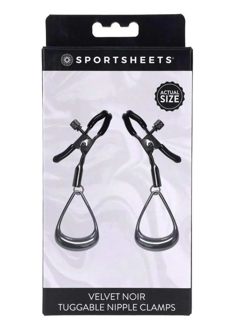 Velvet Noir Tuggable Nipple Clamps - Image 2