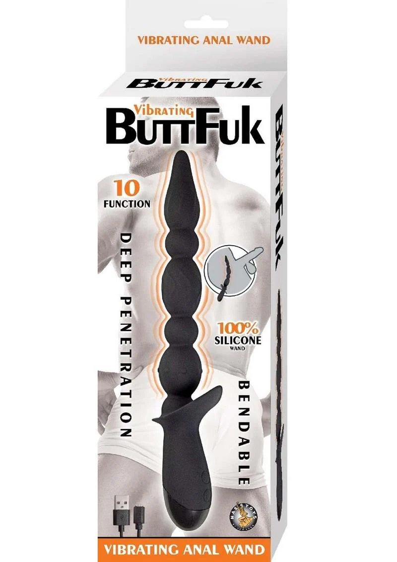 Vibrating Buttfuk Rechargeable Silicone Anal Wand - Image 2