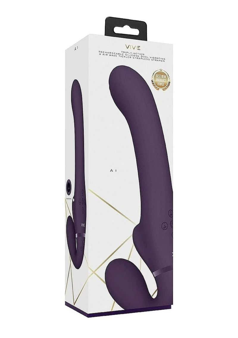 Vive Al Rechargeable Silicone Dual Motor Strapless Strap-On - Image 3