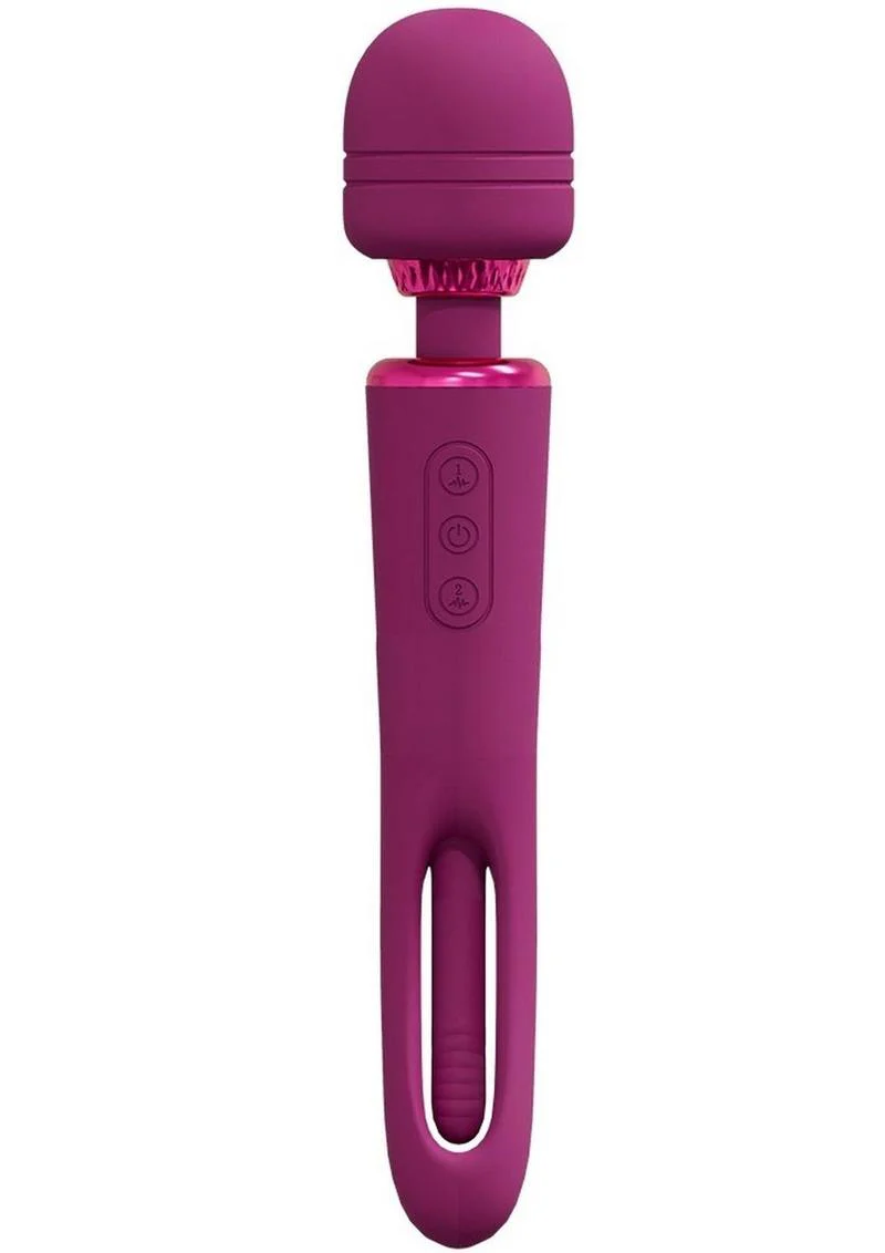 Vive Kiku Rechargeable Double Ended Wand with G-Spot Stimulator - Image 2