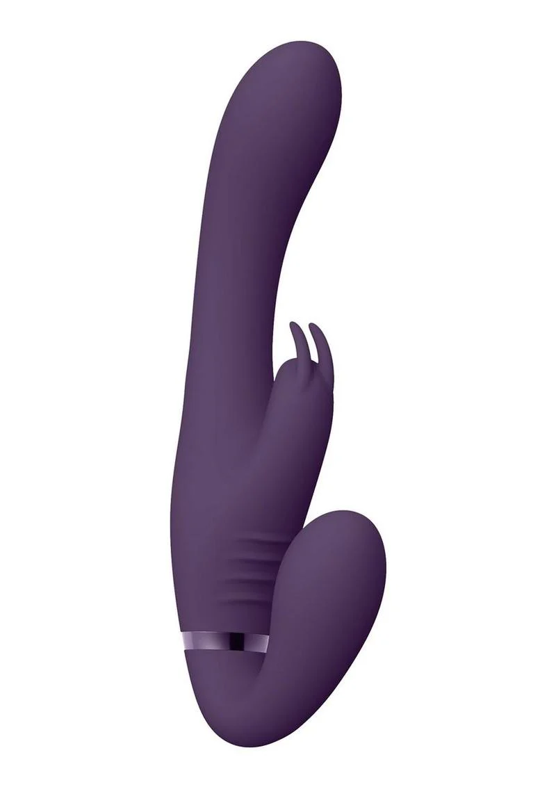 Vive Suki Rechargeable Silicone Vibrating Strapless Strap-On Rabbit - Image 7
