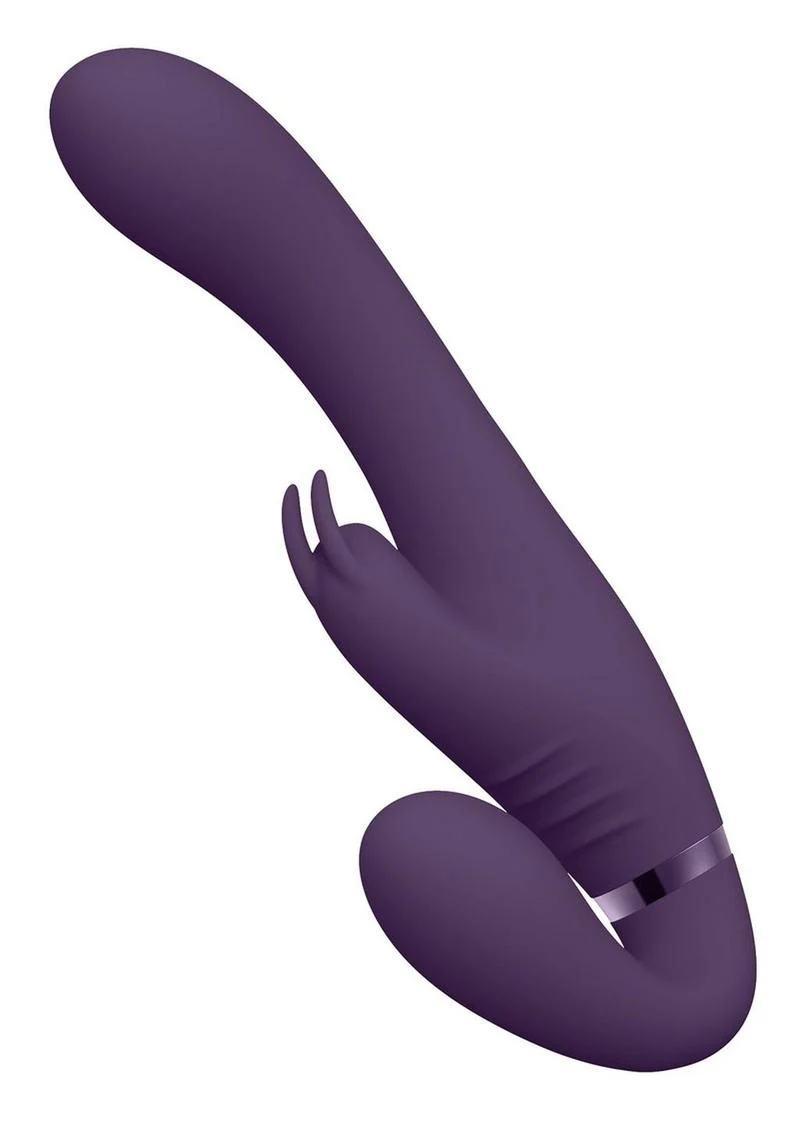 Vive Suki Rechargeable Silicone Vibrating Strapless Strap-On Rabbit - Image 8