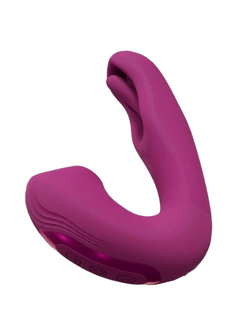 Vive Yuna Rechargeable Silicone Triple Motor Air Wave Vibrator with G-Spot Flapping Stimulation Vibrator - Image 8