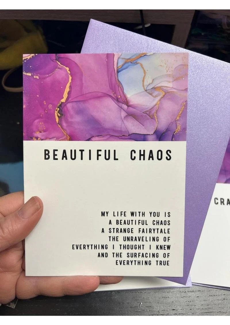 Warm Human Beautiful Chaos Greeting Card - Image 2