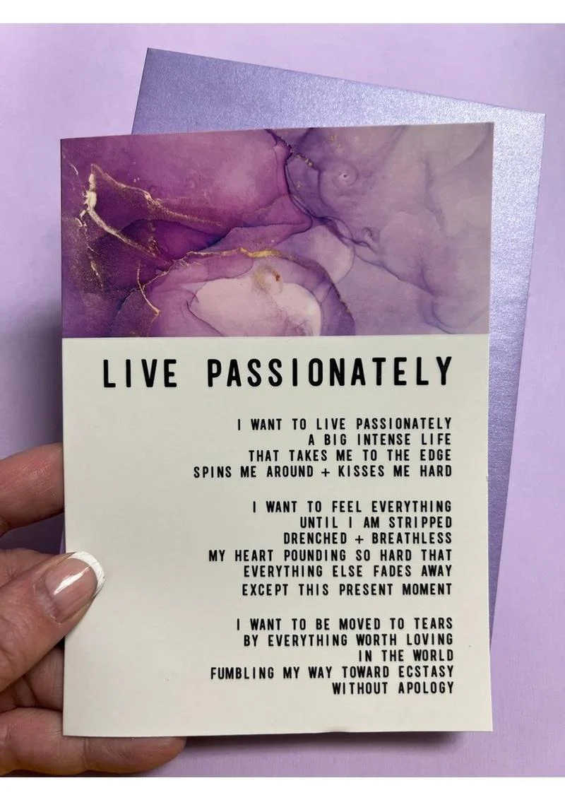 Warm Human Live Passionately Greeting Card - Image 2