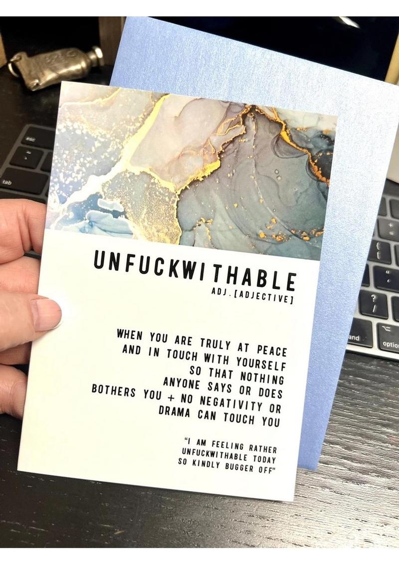 Warm Human Unfuckwithable Greeting Card - Image 2