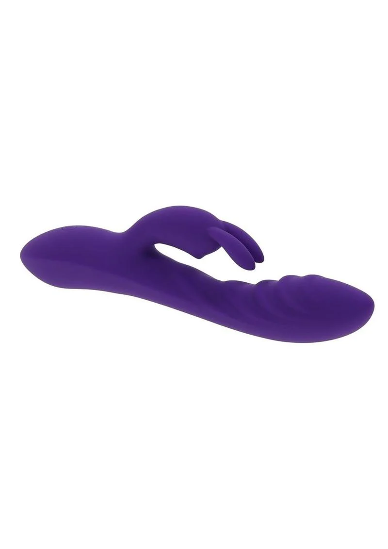 Wavy Rabbit Rechargeable Silicone Dual Motor Vibrator - Image 3