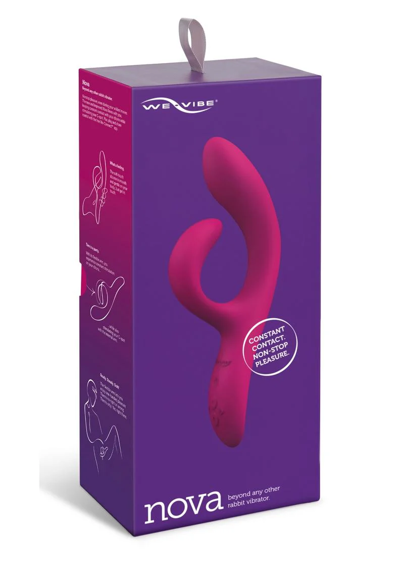 We-Vibe Nova 2 Rechargeable Silicone Rabbit Vibrator - Image 3