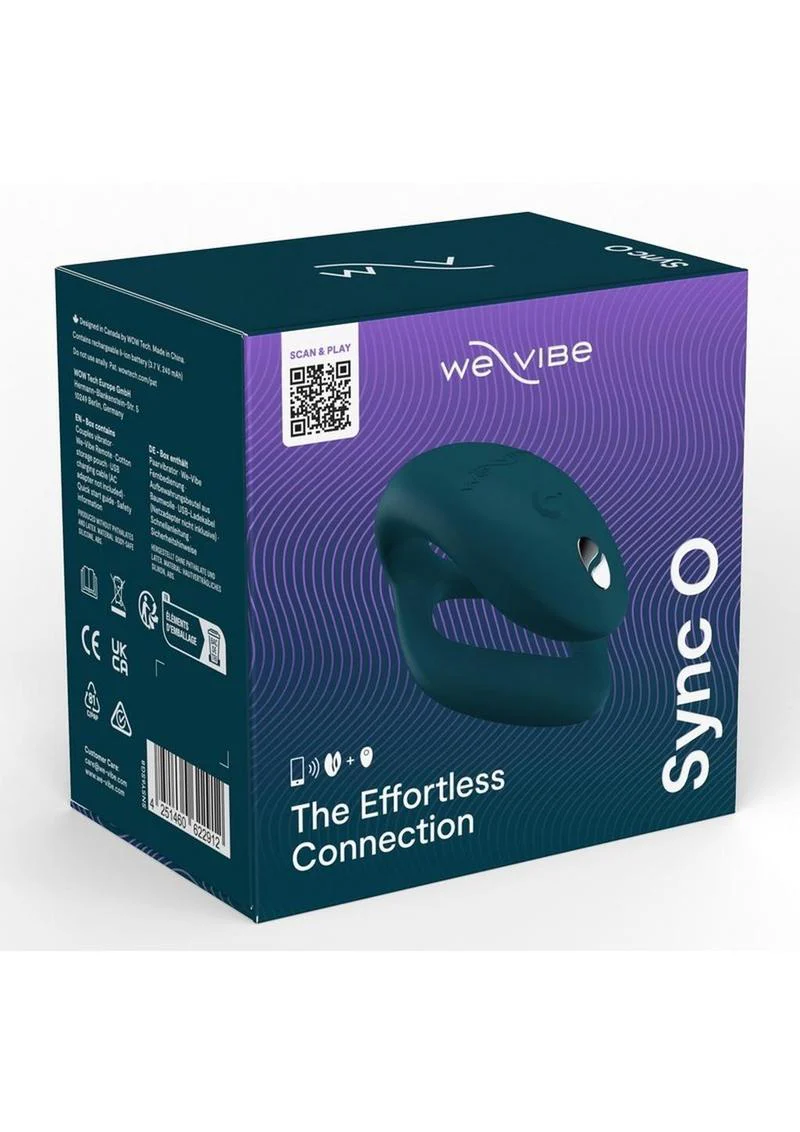 We-Vibe Sync O Rechargeable Silicone Couples Vibrator with Remote Control - Velvet - Image 2