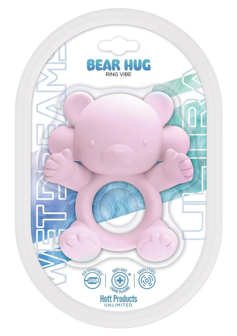 Wet Dreams Bear Hug Rechargeable Silicone Cock Ring - Image 2