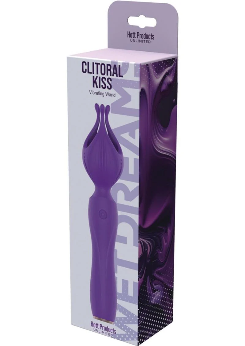 Wet Dreams Clitoral Kiss Flower Pedal Rechargeable Silicone Vibrator - Image 2
