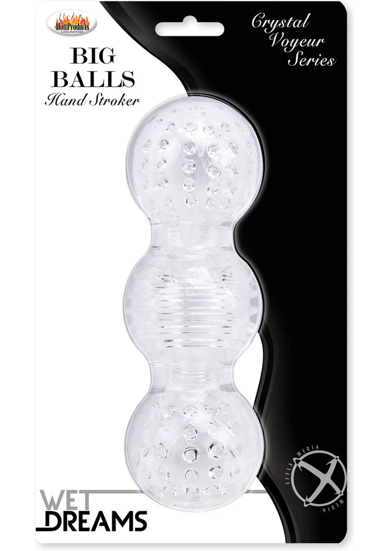 Wet Dreams Crystal Voyeur Series Big Balls Stroker Sleeve Masturbator - Image 2