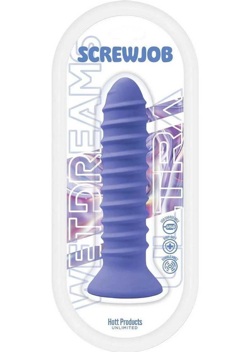 Wet Dreams Screwjob Rechargeable Silicone Multi-Speed Screw Shape Vibe - Image 2