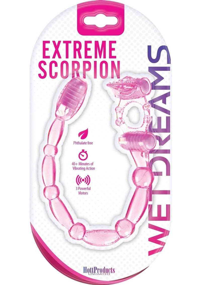 Wet Dreams Xtreme Vibrating Scorpion Silicone Cock Ring Waterproof - Image 2