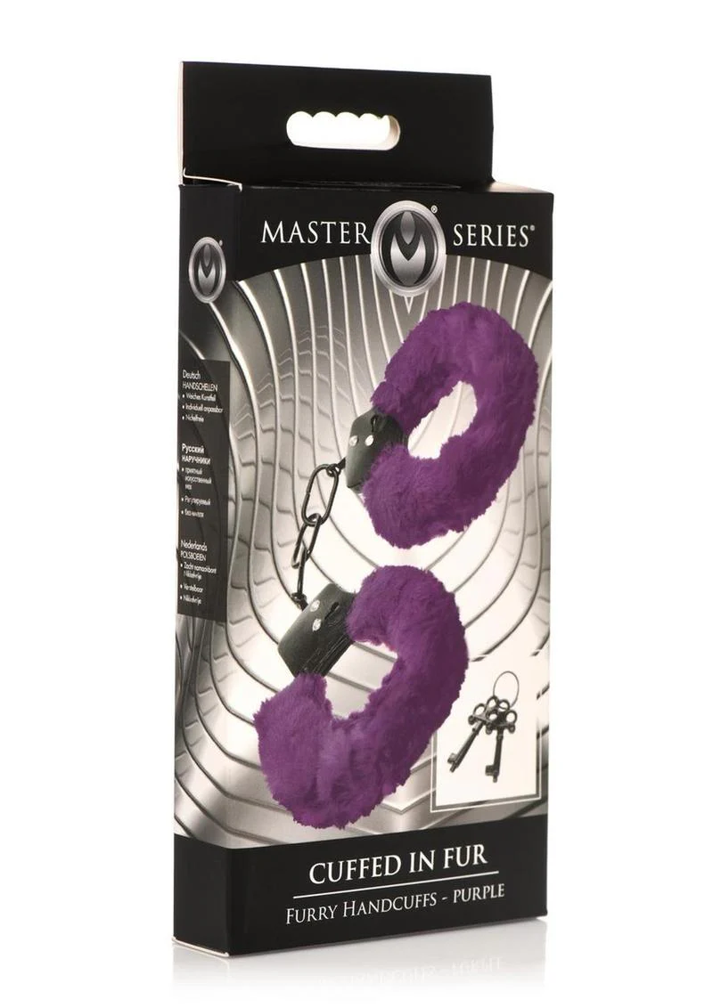 Master Series Cuffed In Fur Furry Handcuffs - Image 3