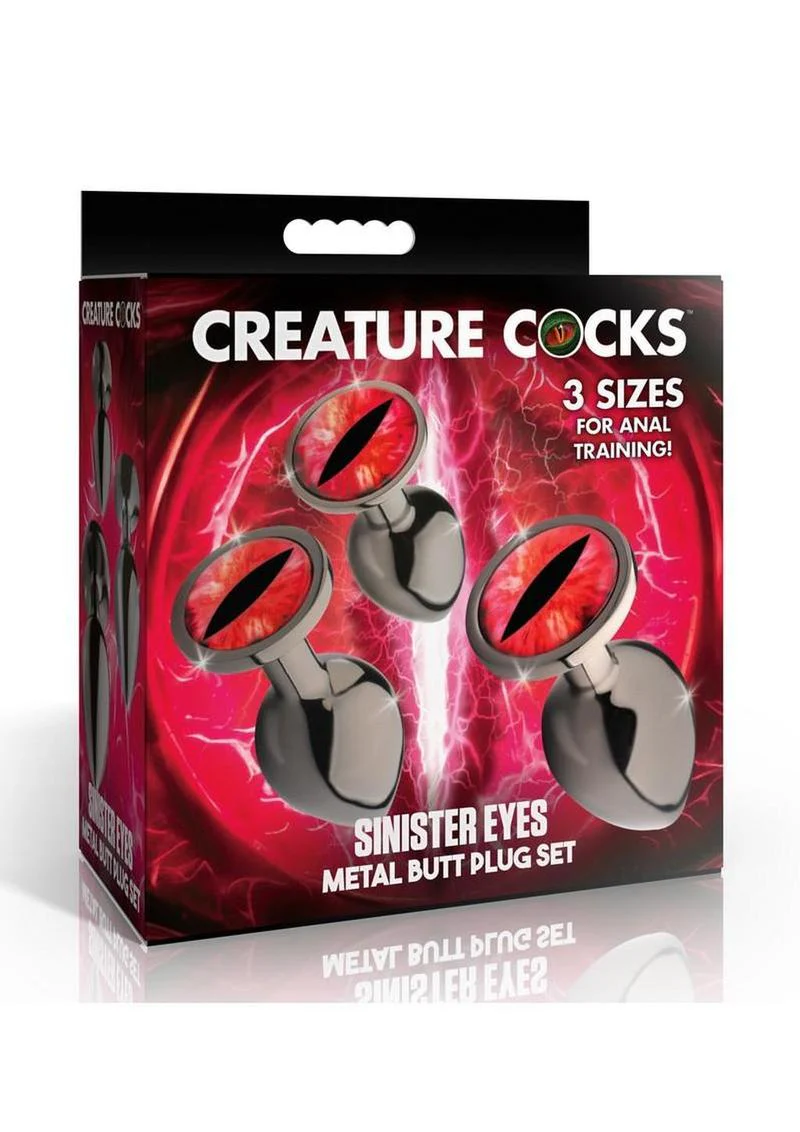 Creature Cocks Red Eye Metal Butt Plug - Image 2
