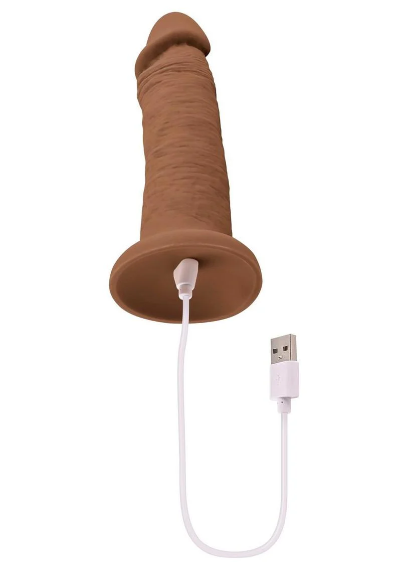 Vibrating Rechargeable Silicone Dildo - Image 4