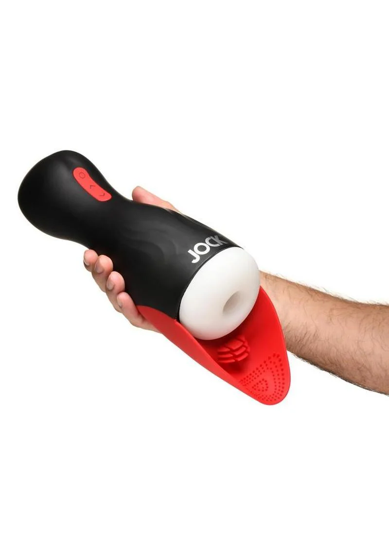 Jock Sucking and Vibrating Rechargeable Masturbator - Image 4