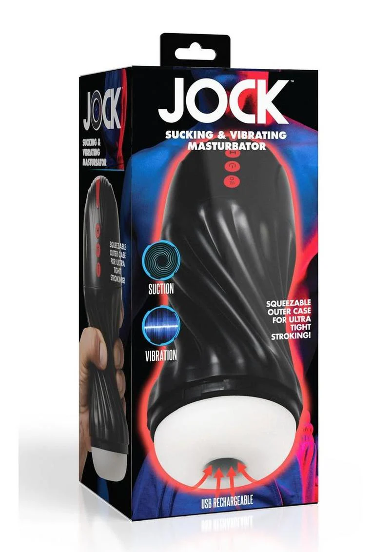 Jock Sucking and Vibrating Rechargeable Masturbator - Image 2
