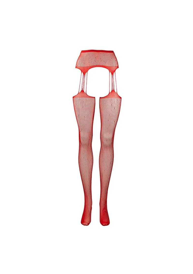 Le Desir Suspender Rhinestone Pantyhose - Image 4