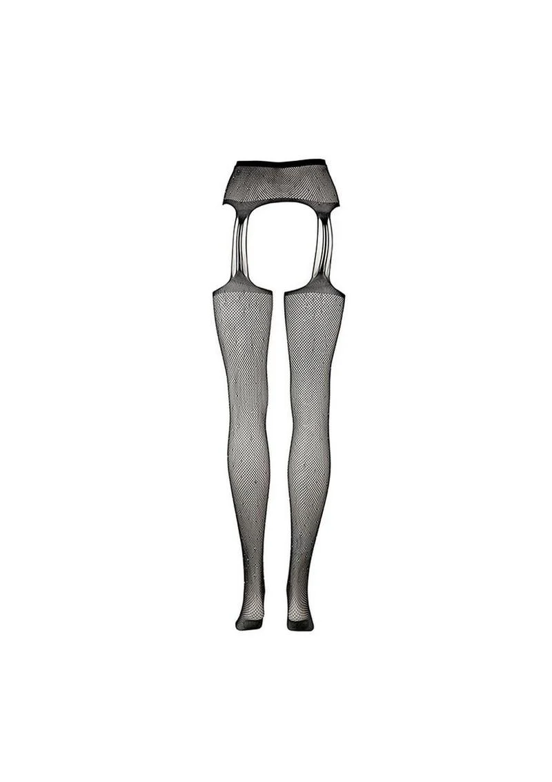 Le Desir Suspender Rhinestone Pantyhose - Image 7
