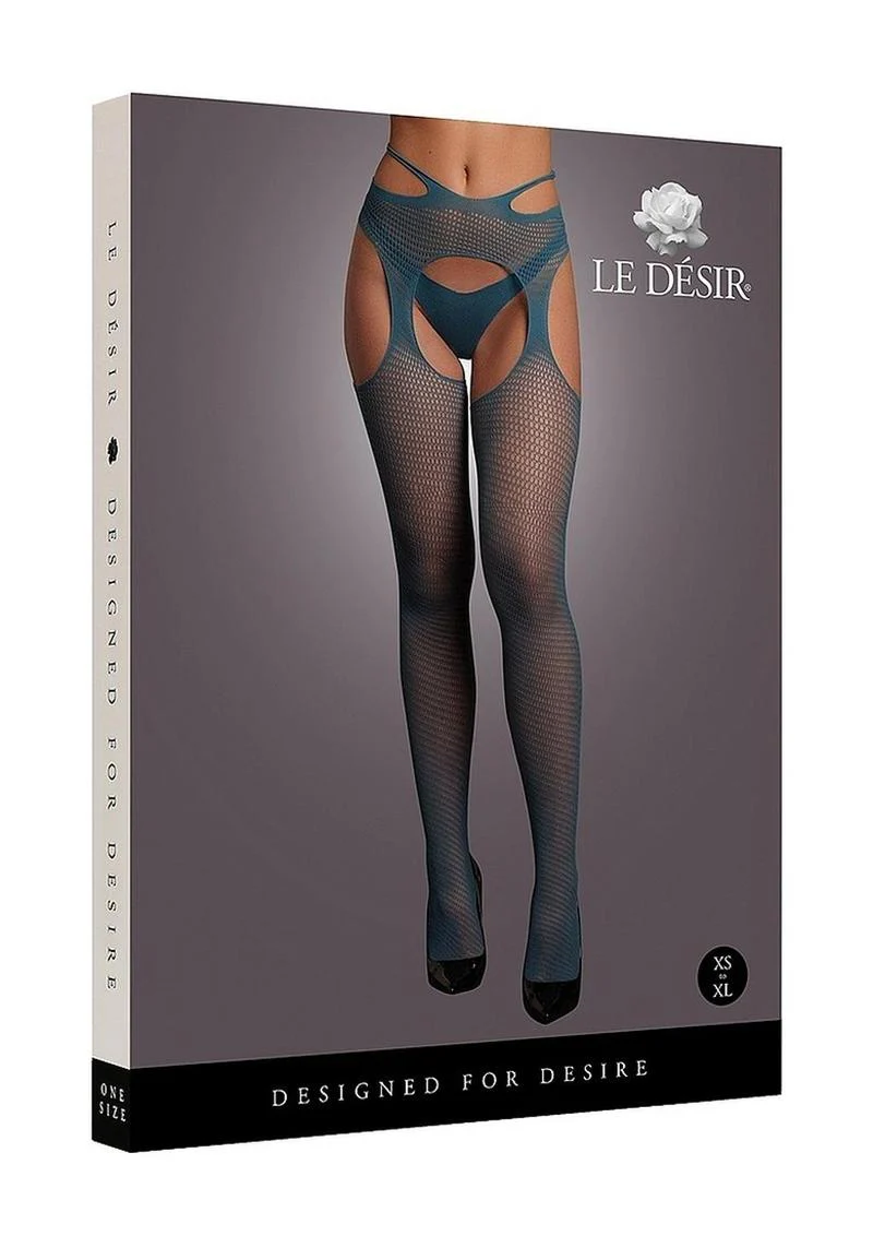 Le Desir Suspender Pantyhose with Strappy Waist - Image 7
