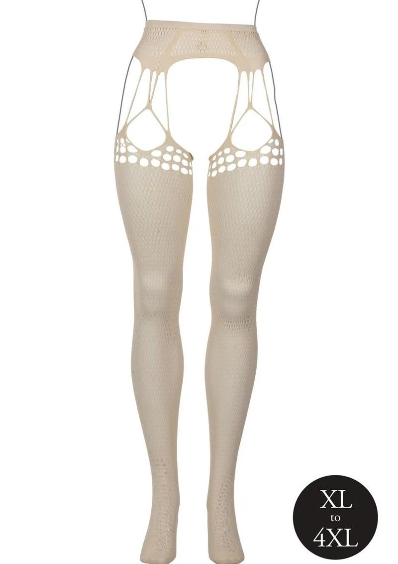 Le Desir Shredded Suspender Pantyhose - Image 10