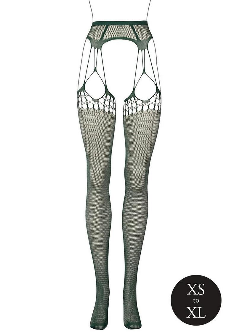 Le Desir Shredded Suspender Pantyhose - Image 13