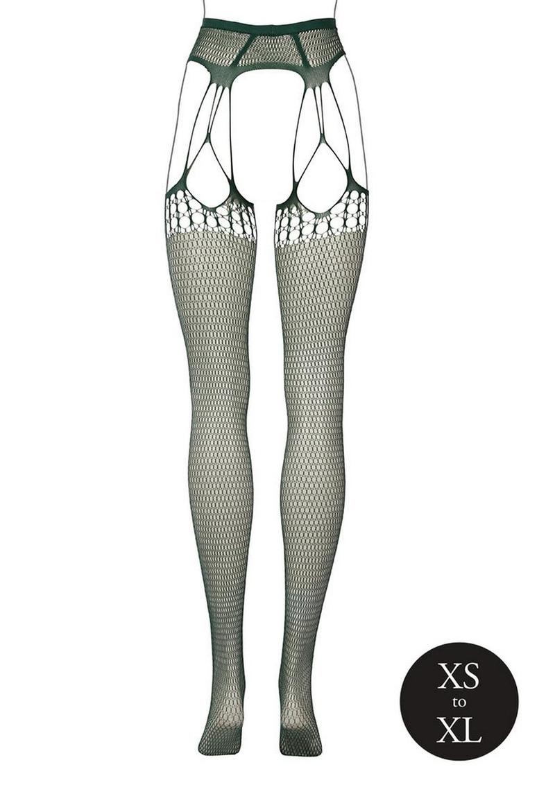 Le Desir Shredded Suspender Pantyhose - Image 14