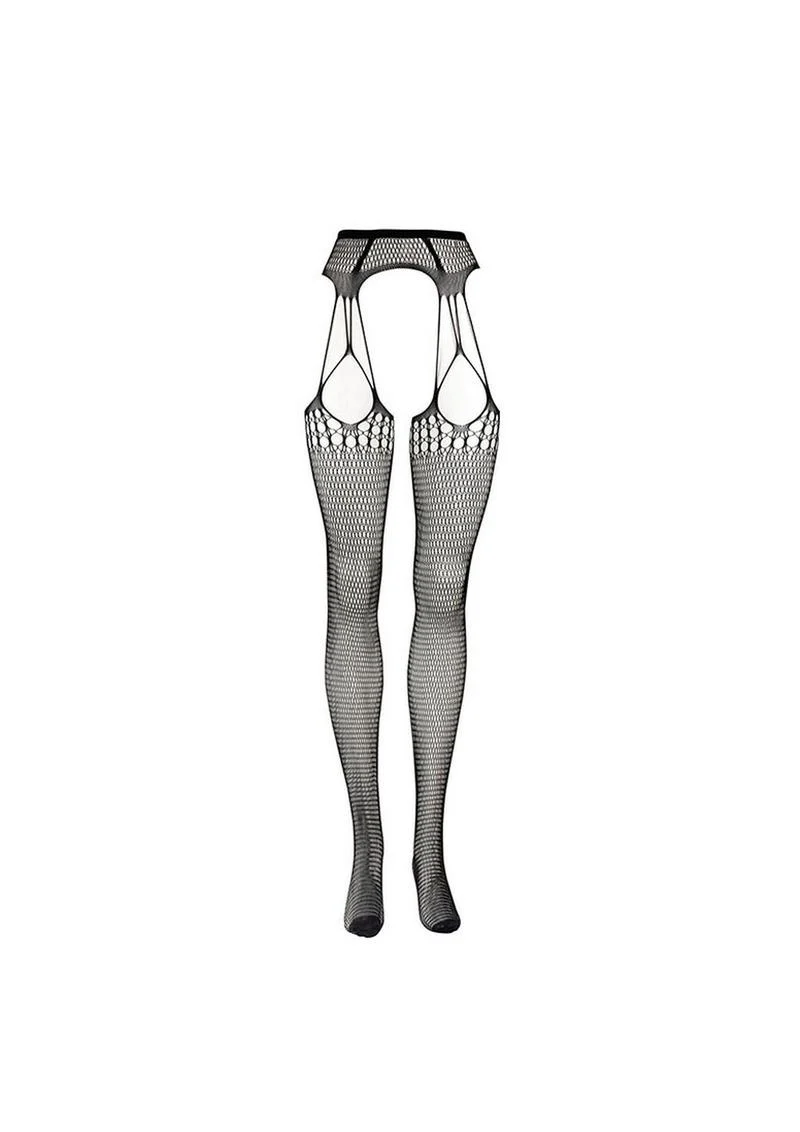 Le Desir Shredded Suspender Pantyhose - Image 16