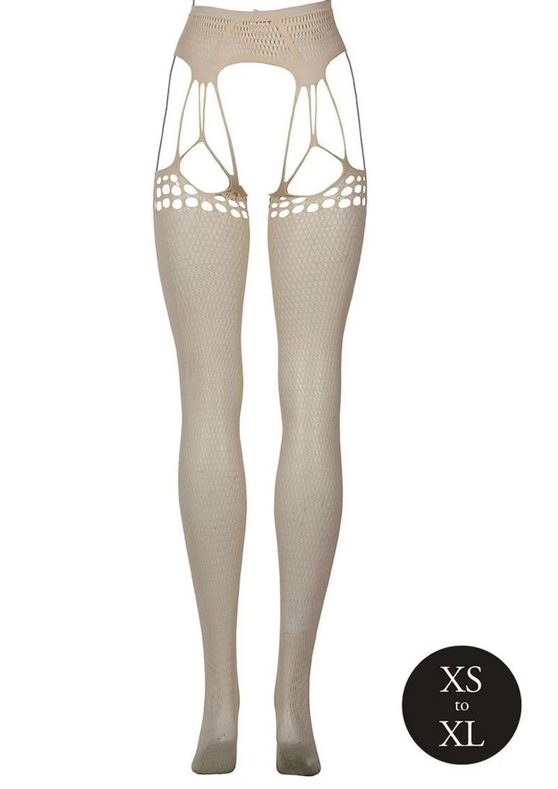 Le Desir Shredded Suspender Pantyhose - Image 19