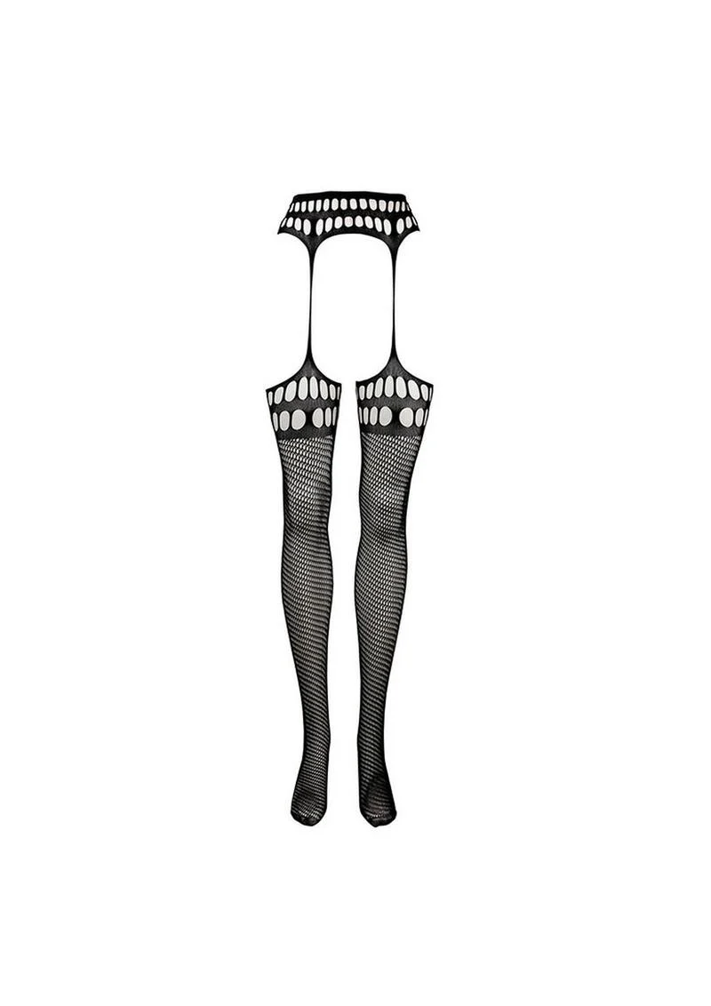Le Desir Garterbelt Stockings with Open Design - Image 3
