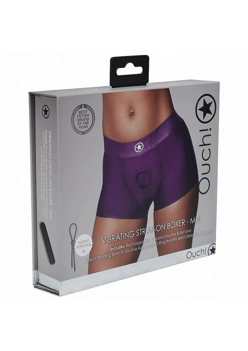 Ouch! Vibrating Strap-On Boxer Rechargeable - Image 4