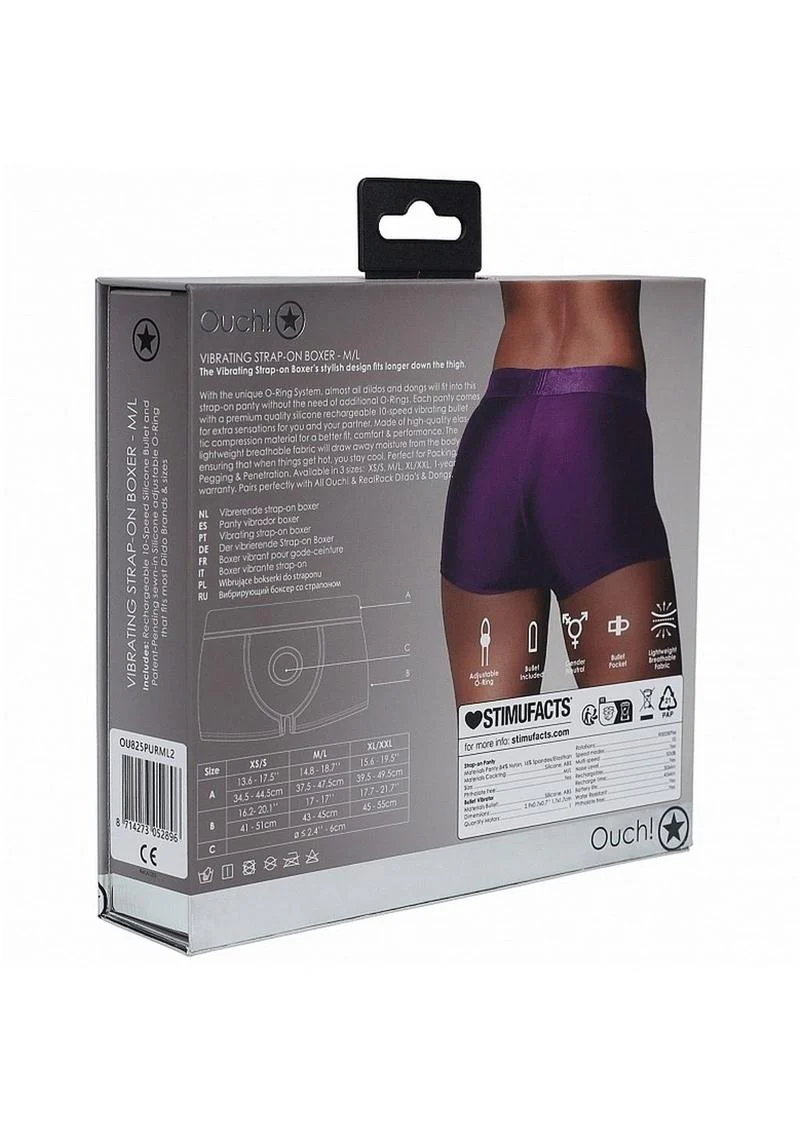 Ouch! Vibrating Strap-On Boxer Rechargeable - Image 6