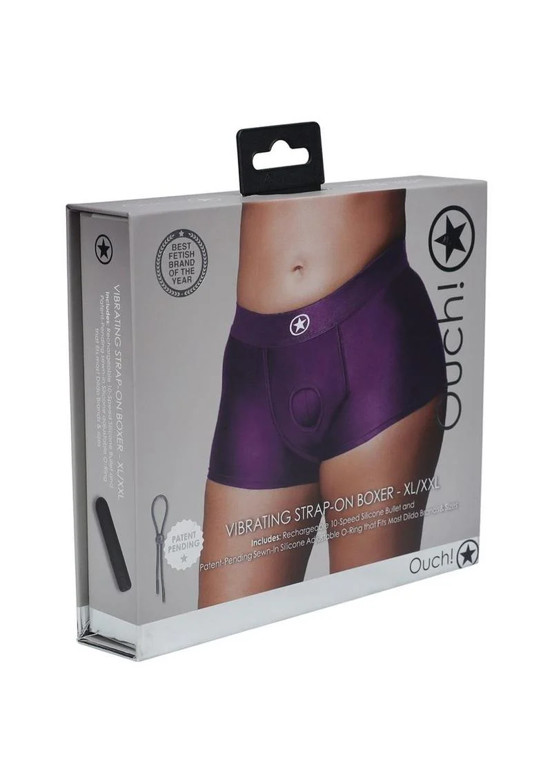 Ouch! Vibrating Strap-On Boxer Rechargeable - Image 7