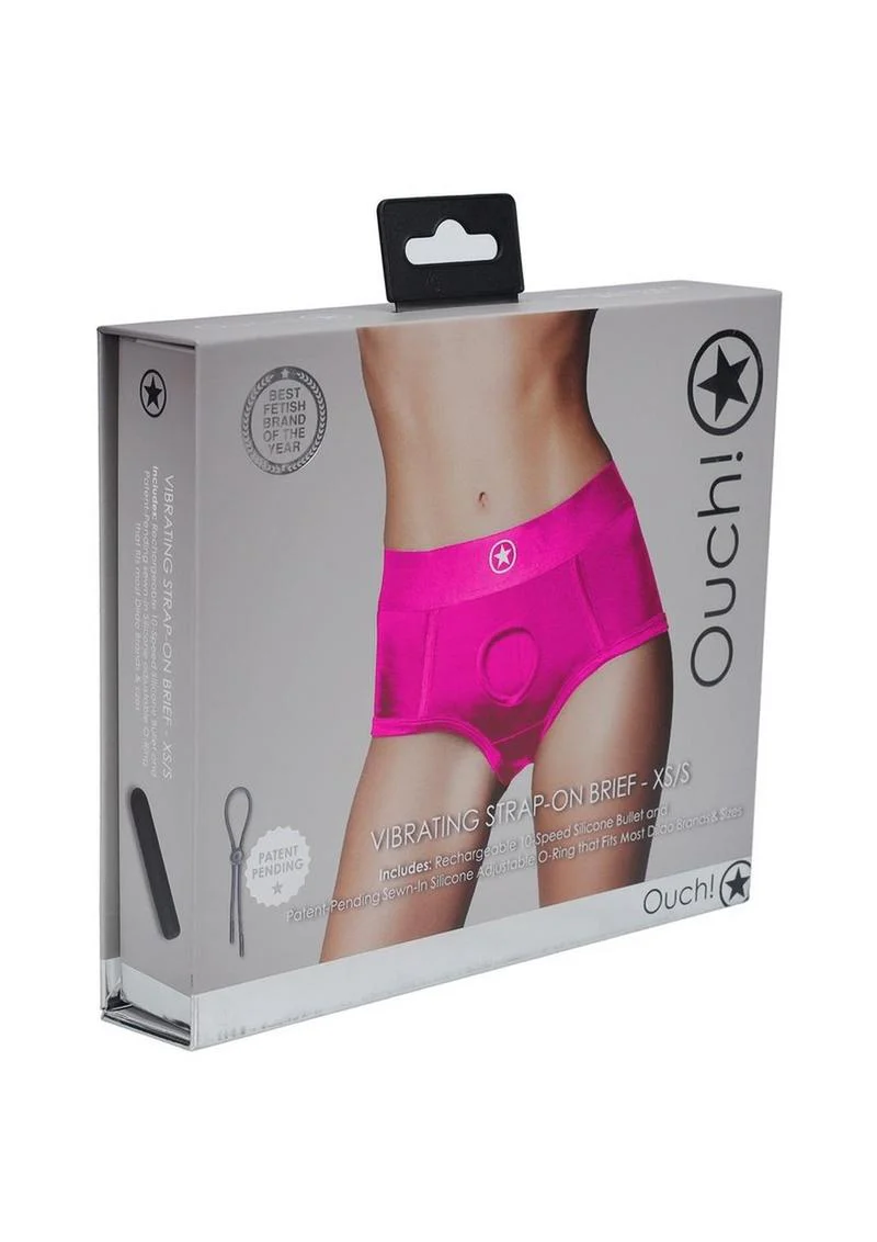 Ouch! Vibrating Strap-On Brief Rechargeable - Image 6