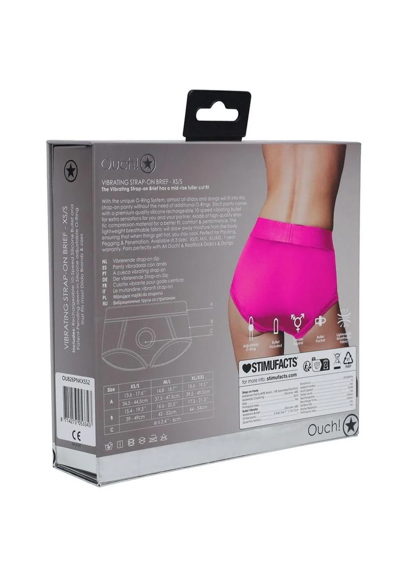 Ouch! Vibrating Strap-On Brief Rechargeable - Image 8