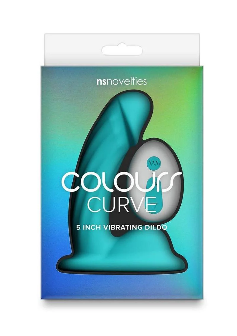 Colours Curve Silicone Vibrating Dildo with Remote Control - Image 3