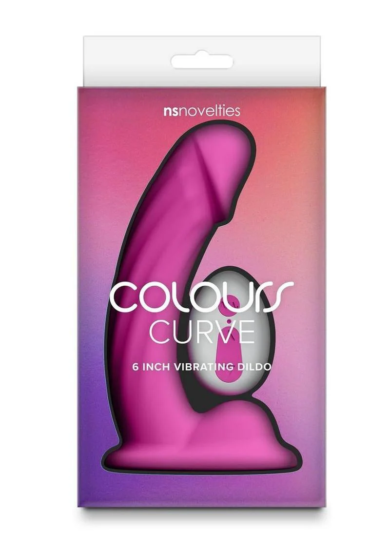 Colours Curve Silicone Vibrating Dildo with Remote Control - Image 5