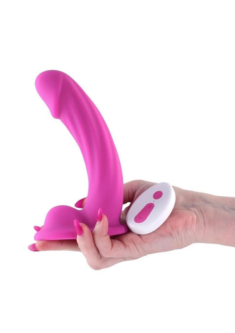 Colours Curve Silicone Vibrating Dildo with Remote Control - Image 6