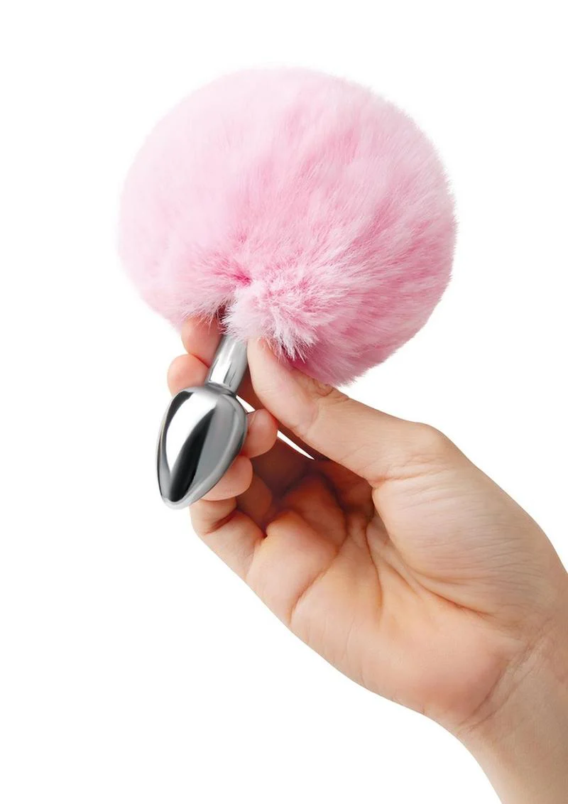 WhipSmart Fluffy Bunny Metal Plug with Tail - Image 4