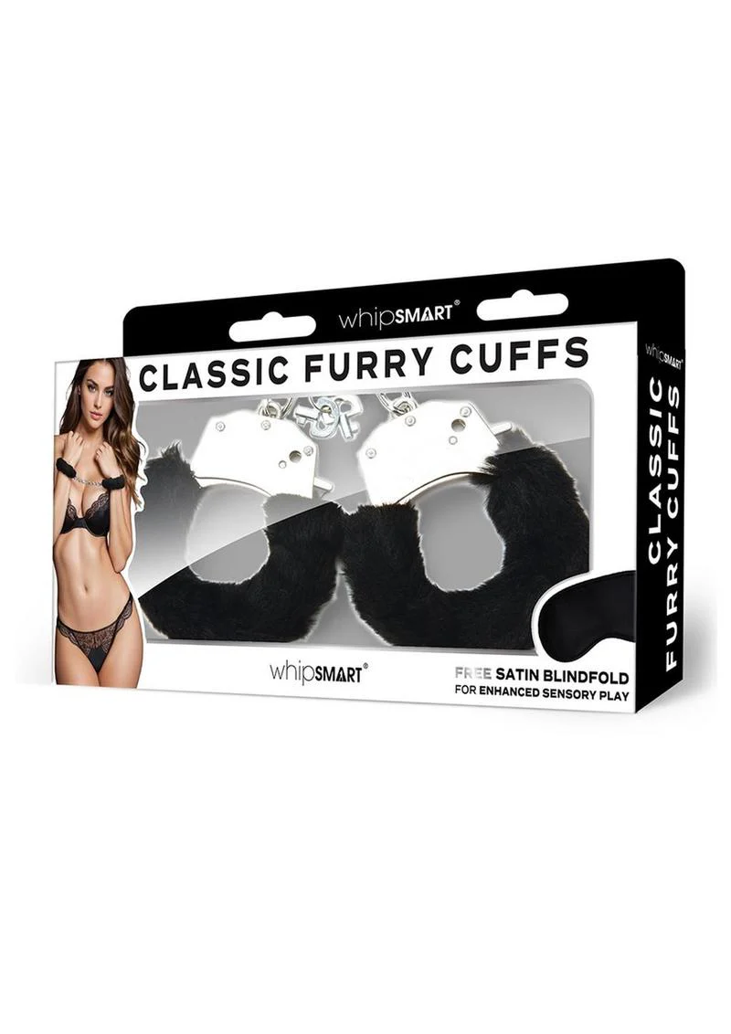 WhipSmart Furry Cuffs with Eye Mask - Image 12